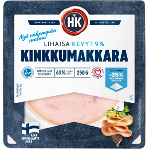HK Lihaisa Kevyt kinkkumakkara 9% 250 g HK Lihaisa Kevyt kinkkumakkara 9% 250 g