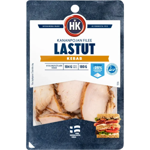 HK Lastut Kananpojan filee Kebab 180 g HK Lastut Kananpojan filee Kebab 180 g