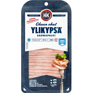 HK Ohuen ohut Ylikypsä saunapalvikinkku 300 g HK Ohuen ohut Ylikypsä saunapalvikinkku 300 g