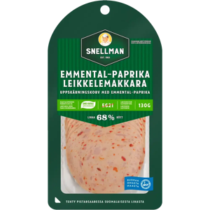 Snellman Emmental-paprika leikkelemakkara Snellman Emmental-paprika leikkelemakkara