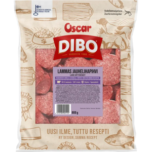 DIBO Lammas raakapakastettu jauhelihapihvi 800 g DIBO Lammas raakapakastettu jauhelihapihvi 800 g