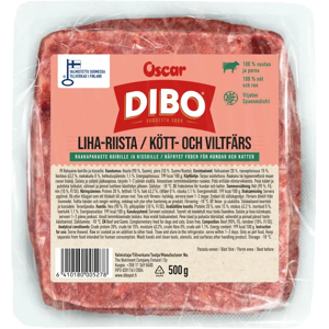 DIBO Liha-riista raakapakaste koirille ja kissoille 500g DIBO Liha-riista raakapakaste koirille ja kissoille 500g