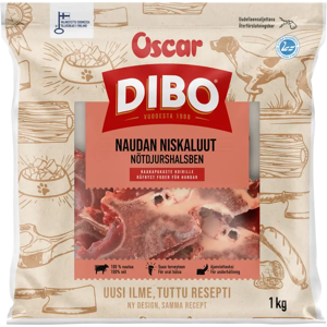 DIBO Naudan niskaluut koirille pakaste 1kg DIBO Naudan niskaluut koirille pakaste 1kg