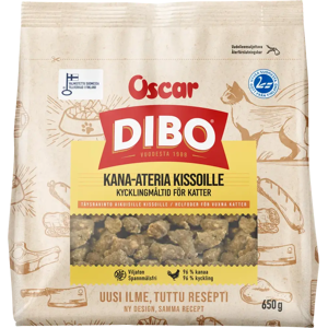 DIBO Kana-ateria kissoille täysravinto 650g DIBO Kana-ateria kissoille täysravinto 650g