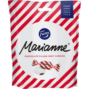 Fazer Marianne piparminttusuklaa karkkipussi 220g Fazer Marianne piparminttusuklaa karkkipussi 220g