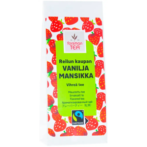 Forsman tea Mansikka-Vanilja vihreä maustettu tee Reilu kauppa 60 g Forsman tea Mansikka-Vanilja vihreä maustettu tee Reilu kauppa 60 g