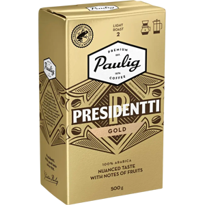 Paulig - Presidentti Gold - Jauhettu - 500g - Kahvi Paulig - Presidentti Gold - Jauhettu - 500g - Kahvi