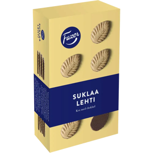 Fazer Suklaalehti suklaakeksi 185g Fazer Suklaalehti suklaakeksi 185g
