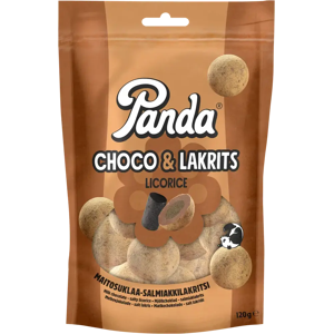 Panda Choco Lakrits suklaa lakritsi 120g Panda Choco Lakrits suklaa lakritsi 120g