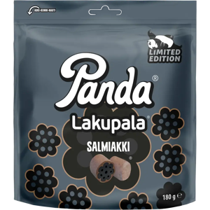 Panda Lakupala salmiakki lakritsi 180g Panda Lakupala salmiakki lakritsi 180g