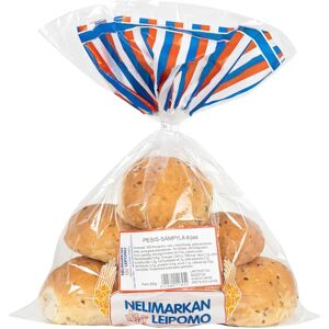 Nelimarkan Leipomo Pesis-sämpylä 6/pss 300g Nelimarkan Leipomo Pesis-sämpylä 6/pss 300g