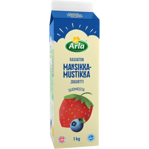Arla Rasvaton Mansikka-mustikkajogurtti 1kg Arla Rasvaton Mansikka-mustikkajogurtti 1kg