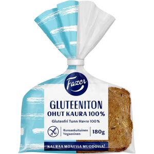 Fazer Gluteeniton Ohut Kaura100% 3kpl 180g, kauraleipä Fazer Gluteeniton Ohut Kaura100% 3kpl 180g, kauraleipä