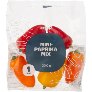 Coop Minipaprikamix 200g Coop Minipaprikamix 200g