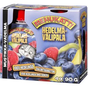 Mehukatti Hedelmävälipala Mehukatti mustikka-vadelma hedelmävälipala 4x90g Mehukatti Hedelmävälipala Mehukatti mustikka-vadelma hedelmävälipala 4x90g