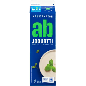 Kotimaista 1 kg Maustamaton AB jogurtti laktoositon Kotimaista 1 kg Maustamaton AB jogurtti laktoositon