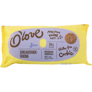 Porokylän O'love Suklaa cookietaikina 6kpl / 210 g gluteeniton pakaste Porokylän O'love Suklaa cookietaikina 6kpl / 210 g gluteeniton pakaste