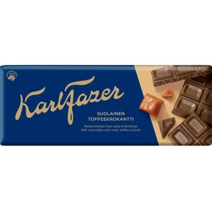 Karl Fazer Suolainen Toffeekrokantti suklaalevy 180 g Karl Fazer Suolainen Toffeekrokantti suklaalevy 180 g