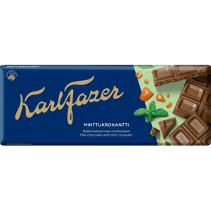 Karl Fazer Minttukrokantti suklaalevy 180g Karl Fazer Minttukrokantti suklaalevy 180g