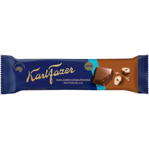 Karl Fazer Suolainen Hasselpähkinä suklaapatukka 37g Karl Fazer Suolainen Hasselpähkinä suklaapatukka 37g