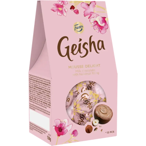 Geisha Fazer Mousse Delight suklaa hasselpähkinä hienokonvehti 130g Geisha Fazer Mousse Delight suklaa hasselpähkinä hienokonvehti 130g