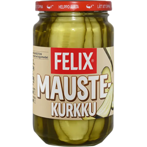 Felix pitkittäin viipaloitu maustekurkku 460/230g Felix pitkittäin viipaloitu maustekurkku 460/230g
