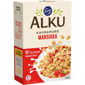 Fazer Alku Mansikka kauramuro 400 g Fazer Alku Mansikka kauramuro 400 g