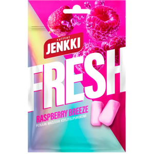 Jenkki Fresh Raspberry Breeze ksylitolipurukumi 35g Jenkki Fresh Raspberry Breeze ksylitolipurukumi 35g