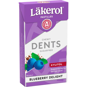 Läkerol Dents Blueberry Delight ksylitolipastilli 36g Läkerol Dents Blueberry Delight ksylitolipastilli 36g