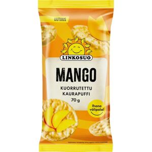 Linkosuo kuorrutettu kaurapuffi mango 70g Linkosuo kuorrutettu kaurapuffi mango 70g