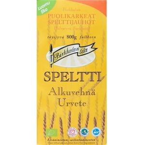 Birkkalan Tila Luomu puolikarkeat spelttijauhot täysjyvä 800g Birkkalan Tila Luomu puolikarkeat spelttijauhot täysjyvä 800g