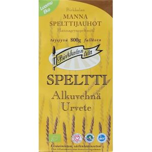 Birkkalan Tila Luomu Mannaspelttijauhot täysjyvä 800g Birkkalan Tila Luomu Mannaspelttijauhot täysjyvä 800g