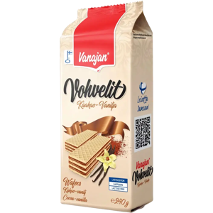 Vanajan Kaakao-vaniljavohveli 240g Vanajan Kaakao-vaniljavohveli 240g