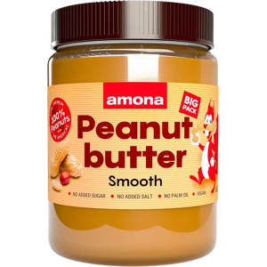 Amona maapähkinävoi 100% smooth 600g Amona maapähkinävoi 100% smooth 600g