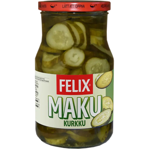 Felix Maku viipaloituja kurkkuja mausteliemessä 840/480g Felix Maku viipaloituja kurkkuja mausteliemessä 840/480g