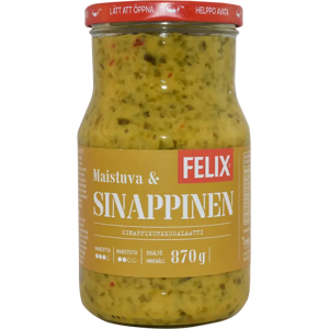 Felix sinappikurkkusalaatti 870g Felix sinappikurkkusalaatti 870g