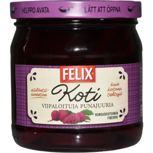Felix - Koti Punajuuret - Viipaleet - suolavedessä - Säilykkeet vihannekset Felix - Koti Punajuuret - Viipaleet - suolavedessä - Säilykkeet vihannekset