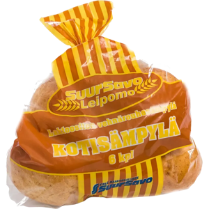 Suur-Savon Leipomo 0,3kg Vehnärouhesämpylä Kotisämpylä 6 kpl Suur-Savon Leipomo 0,3kg Vehnärouhesämpylä Kotisämpylä 6 kpl