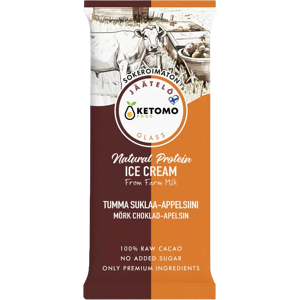 Ketomo Food Tumma suklaa-appelsiini jäätelöpuikko 120ml/80g Ketomo Food Tumma suklaa-appelsiini jäätelöpuikko 120ml/80g