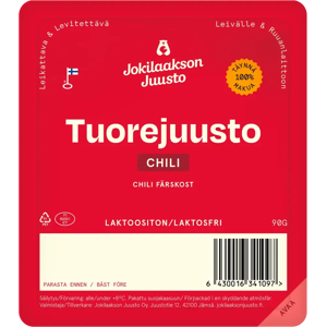 Jokilaakson Juusto Tuorejuusto chili 90g Jokilaakson Juusto Tuorejuusto chili 90g