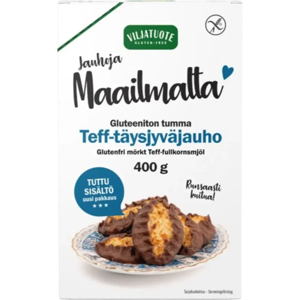 Virtasalmen Viljatuote Gluteeniton Tumma Tef-täysjyväjauho 400g Virtasalmen Viljatuote Gluteeniton Tumma Tef-täysjyväjauho 400g