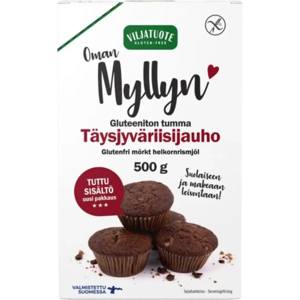 Virtasalmen Viljatuote Gluteeniton Tumma täysjyväriisijauho 500g Virtasalmen Viljatuote Gluteeniton Tumma täysjyväriisijauho 500g