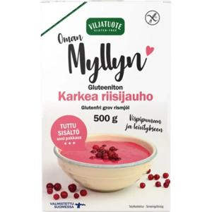 Virtasalmen Viljatuote Gluteeniton Karkea Riisijauho 500g Virtasalmen Viljatuote Gluteeniton Karkea Riisijauho 500g