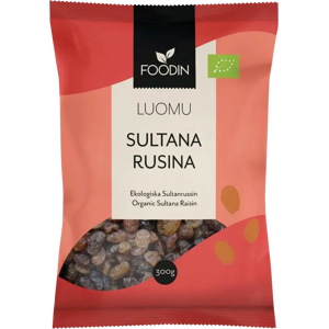 Foodin Sultana rusina, luomu 300g Foodin Sultana rusina, luomu 300g