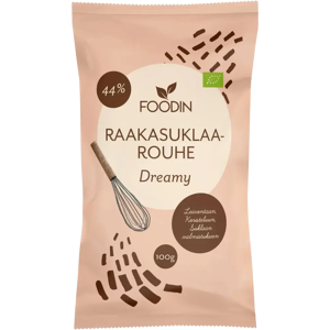 Foodin Raakasuklaarouhe Dreamy 100g luomu Foodin Raakasuklaarouhe Dreamy 100g luomu