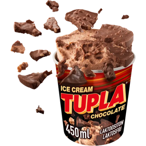 Tupla Laktoositon Chocolate jäätelö 450ml/305g Tupla Laktoositon Chocolate jäätelö 450ml/305g