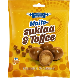 Finlandia Candy Maitosuklaa&toffee 85g maitosuklaakuorrutteisia toffeenmakuisia makeisia Finlandia Candy Maitosuklaa&toffee 85g maitosuklaakuorrutteisia toffeenmakuisia makeisia