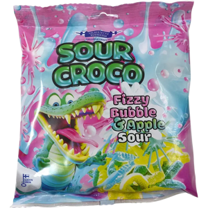 Candy Sour Croco Fizzy Bubble & Apple 250g Candy Sour Croco Fizzy Bubble & Apple 250g