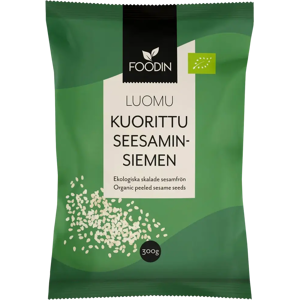 Foodin Kuorittu seesaminsiemen luomu 300g Foodin Kuorittu seesaminsiemen luomu 300g
