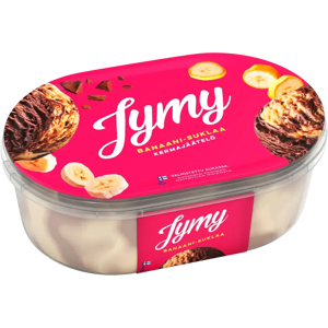 Jymy Banaani-Suklaa Kermajäätelö 900ml Jymy Banaani-Suklaa Kermajäätelö 900ml